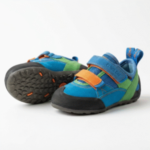 boy climbing shoes